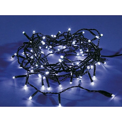 Instalatie liniara 100 LED 9m lumineaza intermitent ALB RECE Instalatie liniara 100 LED 9m lumineaza intermitent ALB RECE