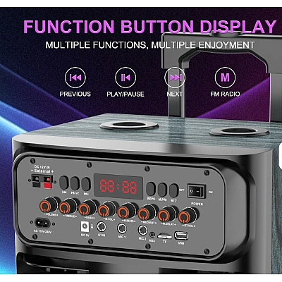 Boxa portabila JQS9033 putere 20000W PMPO Bass Boost RGB 2 microfoane 2 x 10inch Boxa portabila JQS9033 putere 20000W PMPO Bass Boost RGB 2 microfoane 2 x 10inch