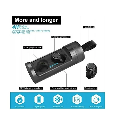Casti bluetooth Andowl Q700 cu statie de incarcare Casti bluetooth Andowl Q700 cu statie de incarcare