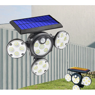UB Lampa Solara LED AB TA121 4x casete iluminat, incarcare solara, senzor de miscare UB Lampa Solara LED AB TA121 4x casete iluminat, incarcare solara, senzor de miscare