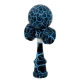 Kendama profesionala din lemn 18 cm model clasic cu design crapat culoare Albastru/Negru Kendama profesionala din lemn 18 cm model clasic cu design crapat culoare Albastru/Negru