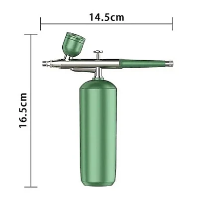 Spray hidratare pentru fata Q ZY8 portabil din metal pentru curatarea tenului verde