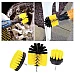 Set 3 perii pentru curatare universale cu adaptor pentru bormasina galbene Set 3 perii pentru curatare universale cu adaptor pentru bormasina galbene