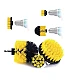 Set 3 perii pentru curatare universale cu adaptor pentru bormasina galbene Set 3 perii pentru curatare universale cu adaptor pentru bormasina galbene