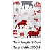 Patura Christmas 150x200cm design fulgi de zapada si brad si reni colorata Patura Christmas 150x200cm design fulgi de zapada si brad si reni colorata