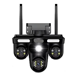 Camera de Supraveghere Conexiune WIFI 3 Lentile 12 MP Vedere Panoramica Night vision