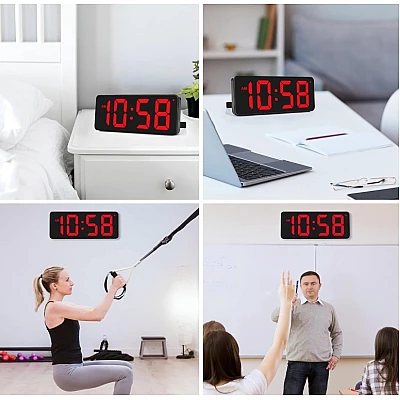 Ceas digital LED DS-3806M cu afisaj ROSU Ceas digital LED DS-3806M cu afisaj ROSU