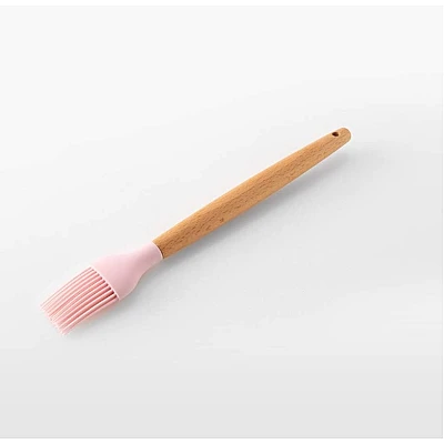 Set 12 ustensile de bucătărie cu mâner de lemn roz Set 12 ustensile de bucătărie cu mâner de lemn roz