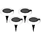 Set 4 lampi solare de gradina rotunde cu LED ALB in forma de cerc pliabil Set 4 lampi solare de gradina rotunde cu LED ALB in forma de cerc pliabil