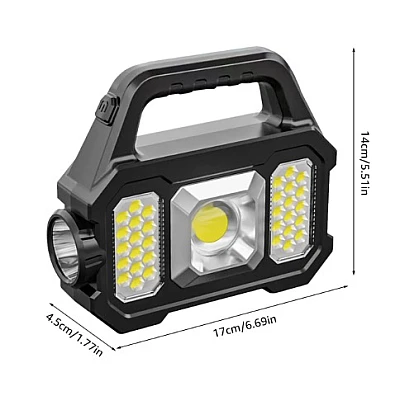 Lanterna Solara de Mana YD 2205 Reincarcabila prin USB Lanterna Solara de Mana YD 2205 Reincarcabila prin USB