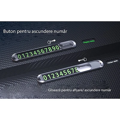 Suport Numar Telefon Auto Parcare Temporara T8 Suport Numar Telefon Auto Parcare Temporara T8