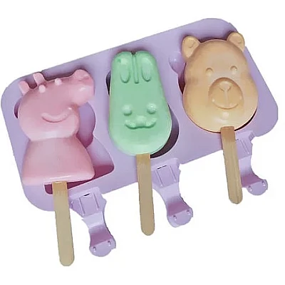 Set 2 Forme din Silicon pentru Inghetata pe Bat Set 2 Forme din Silicon pentru Inghetata pe Bat