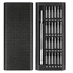 Set Surubelnite de Precizie 24 in 1 cu Trusa de depozitare Neagra