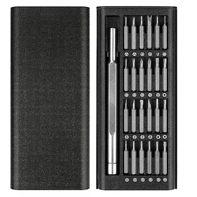 Set Surubelnite de Precizie 24 in 1 cu Trusa de depozitare Neagra Set Surubelnite de Precizie 24 in 1 cu Trusa de depozitare Neagra