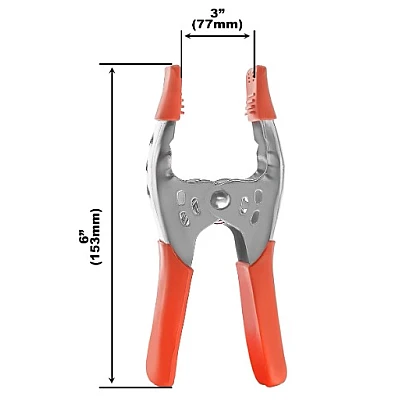 Set 4 Cleme 6 inci din Metal Deschidere 2.5 inci Set 4 Cleme 6 inci din Metal Deschidere 2.5 inci
