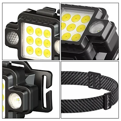 Lanterna de cap LED COB KL 533 5W 1000lm USB magnet Lanterna de cap LED COB KL 533 5W 1000lm USB magnet