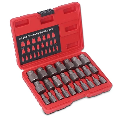 Kit de Extractie a Suruburilor Deteriorate 25 de Bucati Kit de Extractie a Suruburilor Deteriorate 25 de Bucati