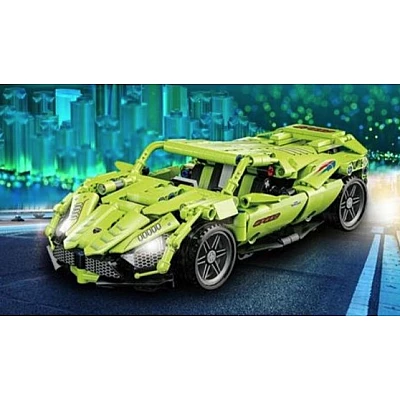 Set Constructie Masina Sport JM803 Verde 500 Piese Set Constructie Masina Sport JM803 Verde 500 Piese