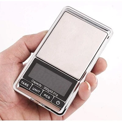 UB Mini cantar portabil pentru bijuterii cu ecran LCD AB J166 Gri