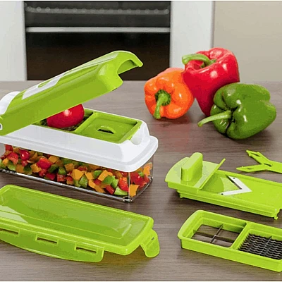 Razatoare multifunctionala cu 11 piese pentru fructe si legume Razatoare multifunctionala cu 11 piese pentru fructe si legume