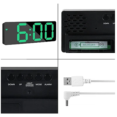Ceas digital LED DS-3806M cu afisaj VERDE Ceas digital LED DS-3806M cu afisaj VERDE