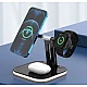 Incarcator Wireless 4 in 1 cu LED Model 971 pentru Telefon Ceas Casti Incarcator Wireless 4 in 1 cu LED Model 971 pentru Telefon Ceas Casti