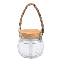 Umidificator de 400 ml si Iluminare LED RGB ZJ987 cu Lemn natural