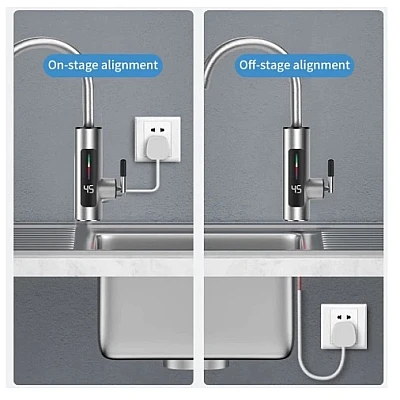 Robinet Electric Instant Inox cu Display si Rotire 360 grade Robinet Electric Instant Inox cu Display si Rotire 360 grade