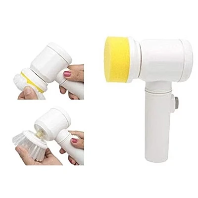 Perie electrica 5 in 1 pentru Curatenie Alba Perie electrica 5 in 1 pentru Curatenie Alba