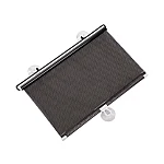Parasolar auto cu ventuze retractabil negru 45 cm x 125 cm