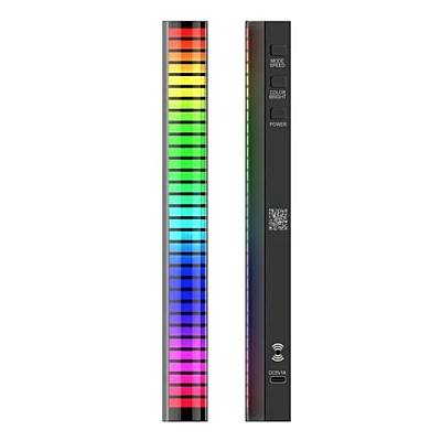 Bara RGB LED Lumini De Ritm EDAR Cu Activare Sonora Negru Bara RGB LED Lumini De Ritm EDAR Cu Activare Sonora Negru
