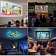 Video Proiector Mini Portabil LED 1080P Full HD Display Galben Alb Video Proiector Mini Portabil LED 1080P Full HD Display Galben Alb
