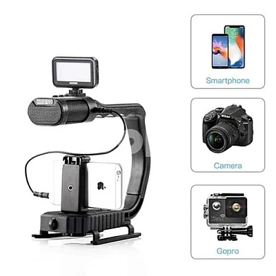 Suport mobil pentru videoclipuri AY-49U smartphone si DSLR Suport mobil pentru videoclipuri AY-49U smartphone si DSLR