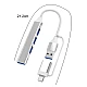 Adaptor Dongle Transfer de date tip C-USB si Splitter cu 4 porturi USB