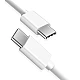 Cablu Cauciuc Alb 2m USB tip C - USB tip C