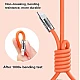 Cablu de incarcare rapida 3 in 1 S219 Portocaliu 120 W