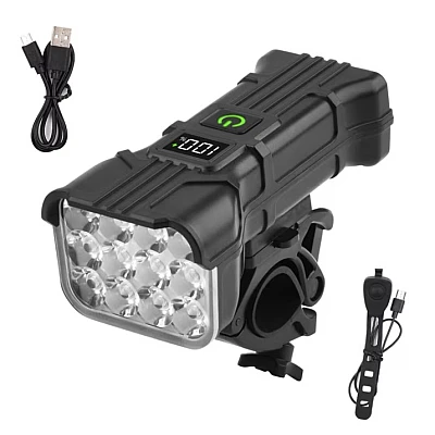 Far LED pentru bicicleta 12 LED 5 Moduri Iluminare + Claxon XK-012 Far LED pentru bicicleta 12 LED 5 Moduri Iluminare + Claxon XK-012