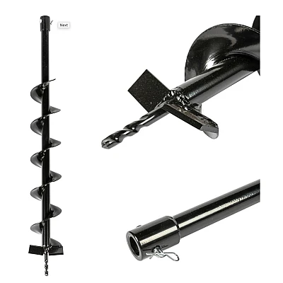 Burghiu pamant 100-800 mm Negru Burghiu pamant 100-800 mm Negru