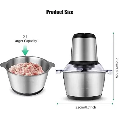 Tocator Electric de Bucatarie Kitchen Expert din Otel inoxidabil 220 W Tocator Electric de Bucatarie Kitchen Expert din Otel inoxidabil 220 W