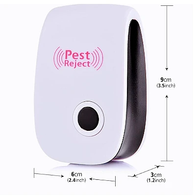 Set 2 Aparate Anti-Rozatoare si Tantari Pest Repeller Alb/Negru Set 2 Aparate Anti-Rozatoare si Tantari Pest Repeller Alb/Negru