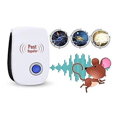 Set 2 Aparate Anti-Rozatoare si Tantari Pest Repeller Alb/Negru Set 2 Aparate Anti-Rozatoare si Tantari Pest Repeller Alb/Negru