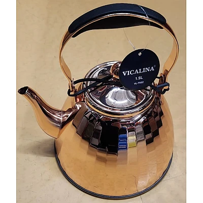 Ibric Ceai VL-TK02 Vicalina AURIU 1.5L cu Maner Ibric Ceai VL-TK02 Vicalina AURIU 1.5L cu Maner