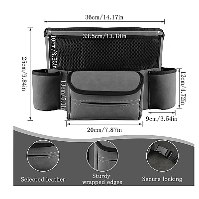 Organizator Multifunctional de Masini intre Scaune cu 2 Suport Pahare Organizator Multifunctional de Masini intre Scaune cu 2 Suport Pahare