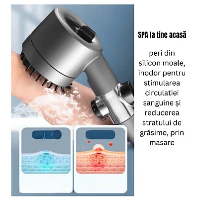 Cap de dus de mana de inalta presiune si elice Turbo Vortex LY Cap de dus de mana de inalta presiune si elice Turbo Vortex LY