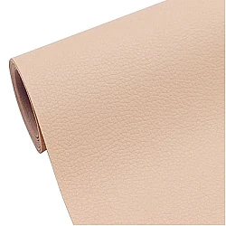 Sul autoadeziv LY din piele ecologica (imitatie piele) 0.45 x 3.0m BEJ Cream cu textura
