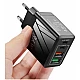 Adaptor Alimentare NEGRU 2 USB + 2 USB C 36W Incarcator Rapid si Cablu Iphone Adaptor Alimentare NEGRU 2 USB + 2 USB C 36W Incarcator Rapid si Cablu Iphone