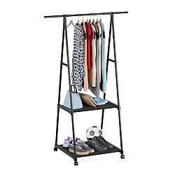 Cuier Haine Cu Suport Pantofi Design Stil Industrial Triunghiular 160 Cm