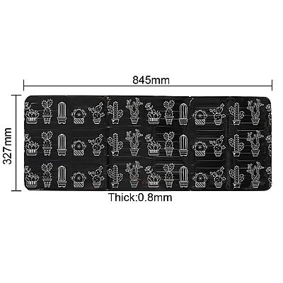 Set 2 x Protectie aragaz pentru gatit antistropire model Cactus Negru Set 2 x Protectie aragaz pentru gatit antistropire model Cactus Negru