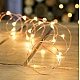 UB Instalatie Craciun Liniara 10 m cu Baterii Alb Cald 100 LED fir Cupru