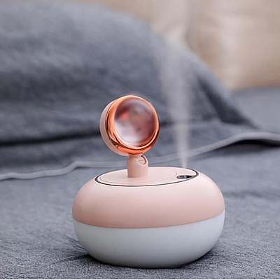 Umidificator cu Lumina Apus de Soare si Pulverizare Intermitenta Umidificator cu Lumina Apus de Soare si Pulverizare Intermitenta